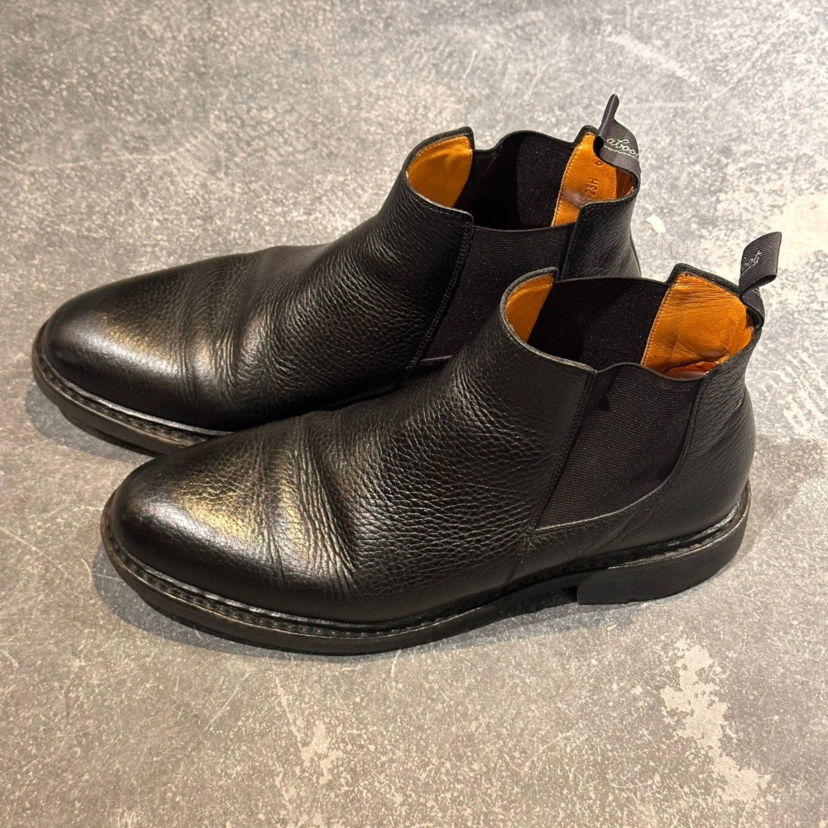 【Paraboot】パラブーツ シャンフォート サイドゴアブーツ グレインレザー ブラック サイズUK6.5