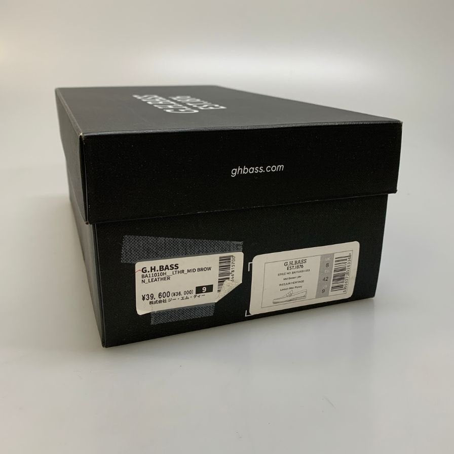【G.H.Bass&Co.】ジーエイチバス  ローファー スエード ベージュ サイズ 9 ラスト