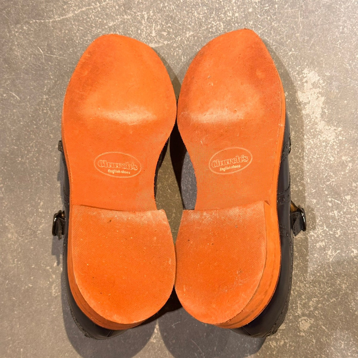 【Church's】チャーチ ケルビー3 5都市 ダブルモンク ポリッシュバインダーカーフ ネイビー サイズUK70F 81ラスト