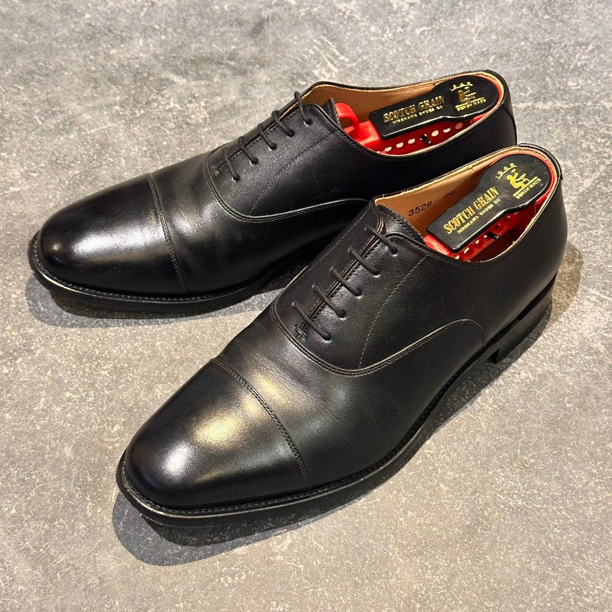 SCOTCH GRAIN ブラック シューズ/26.50cm アシュランス │ スコッチグレイン SCOTCH GRAIN