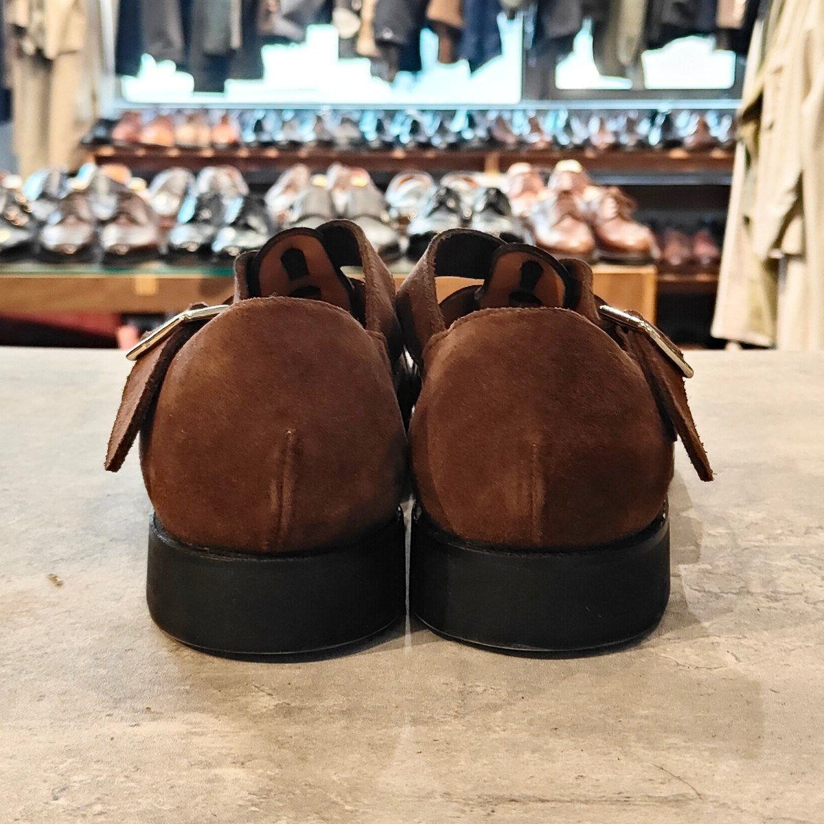 試着程度【Lloyd Footwear】ロイドフットウェア グルカサンダル スエード ブラウン サイズUK7.5