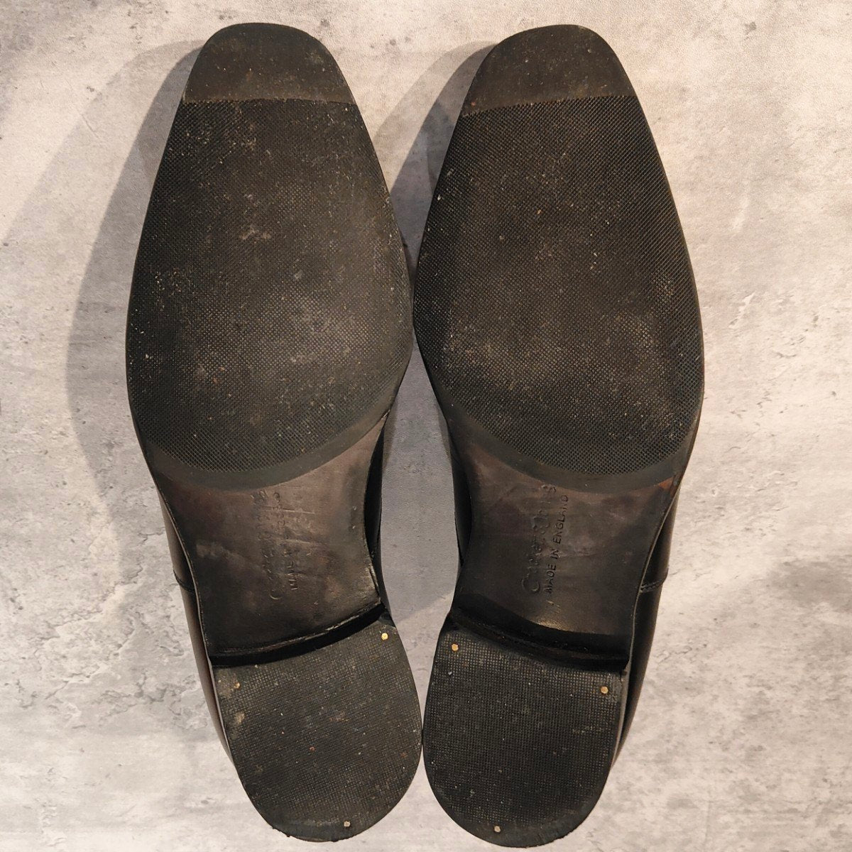 使用数回【CROCKETT&JONES】クロケット&ジョーンズ ストレートチップ オードリー カーフ ブラック サイズUK5.5D 337ラスト 参考定価￥169,400-