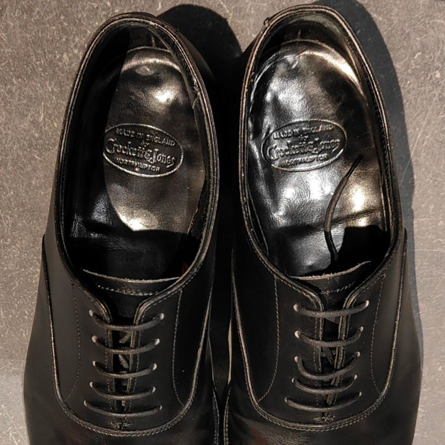 【CROCKETT&JONES】クロケット&ジョーンズ  ビジネスシューズ  ブラック（黒） サイズ UK6.5E 377ラスト