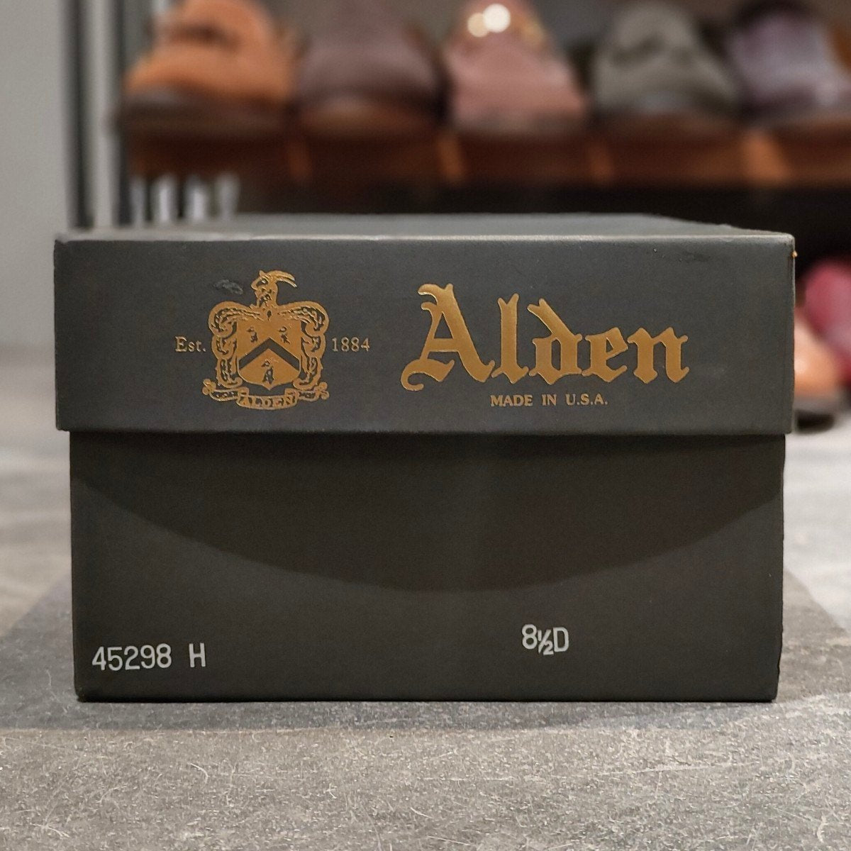 未使用【ALDEN】オールデン レザーソウル別注 45298H プレーントゥブーツ コードバン ダークバーガンディ サイズ US8.5D バリーラスト