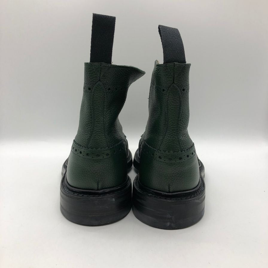 【オンライン限定】【Tricker’ｓ】トリッカーズ カントリーブーツ ストウ ウイングチップ 5634 メンズ グリーン サイズ 7ハーフ