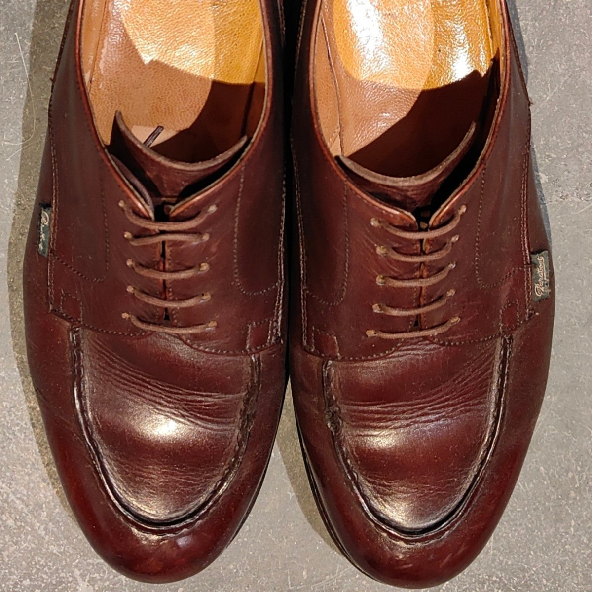 【Paraboot】パラブーツ シャンボード Uチップ リスレザー カフェ サイズ UK8 参考定価￥96,800-