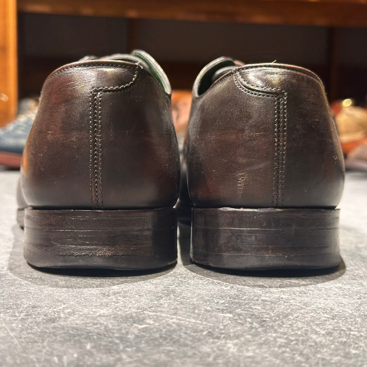 【Tricker’s】トリッカーズ M7640 ストレートチップ 外羽根 カーフ ブラウン サイズUK9.5