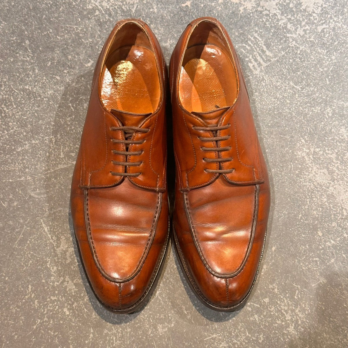 【BARNEYS NEW YORK】バーニーズニューヨーク 17110 エドワードグリーン製 Uチップ カーフ ブラウン サイズUK7 32ラスト