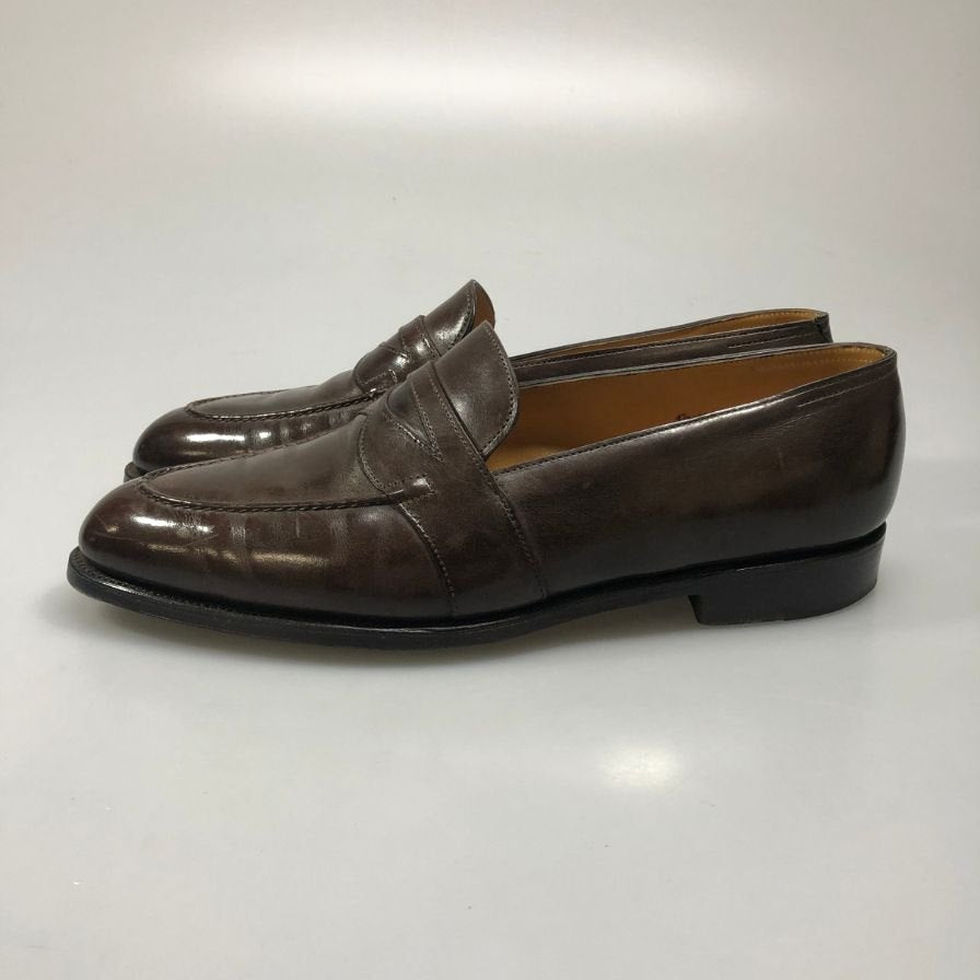 【JOHN LOBB】ジョンロブ ローファー フルストラップ フェンコート 4098ラスト レザー メンズ ブラウン サイズ6.5E