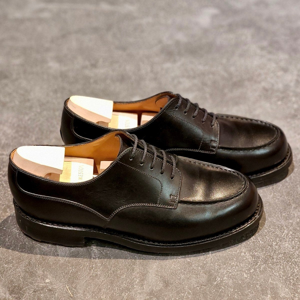 極美品 【J.M.WESTON】ジェイエムウエストン 641 ゴルフ Uチップ ボックスカーフ ブラック サイズ UK5E 31ラスト 参考定価￥187,000-