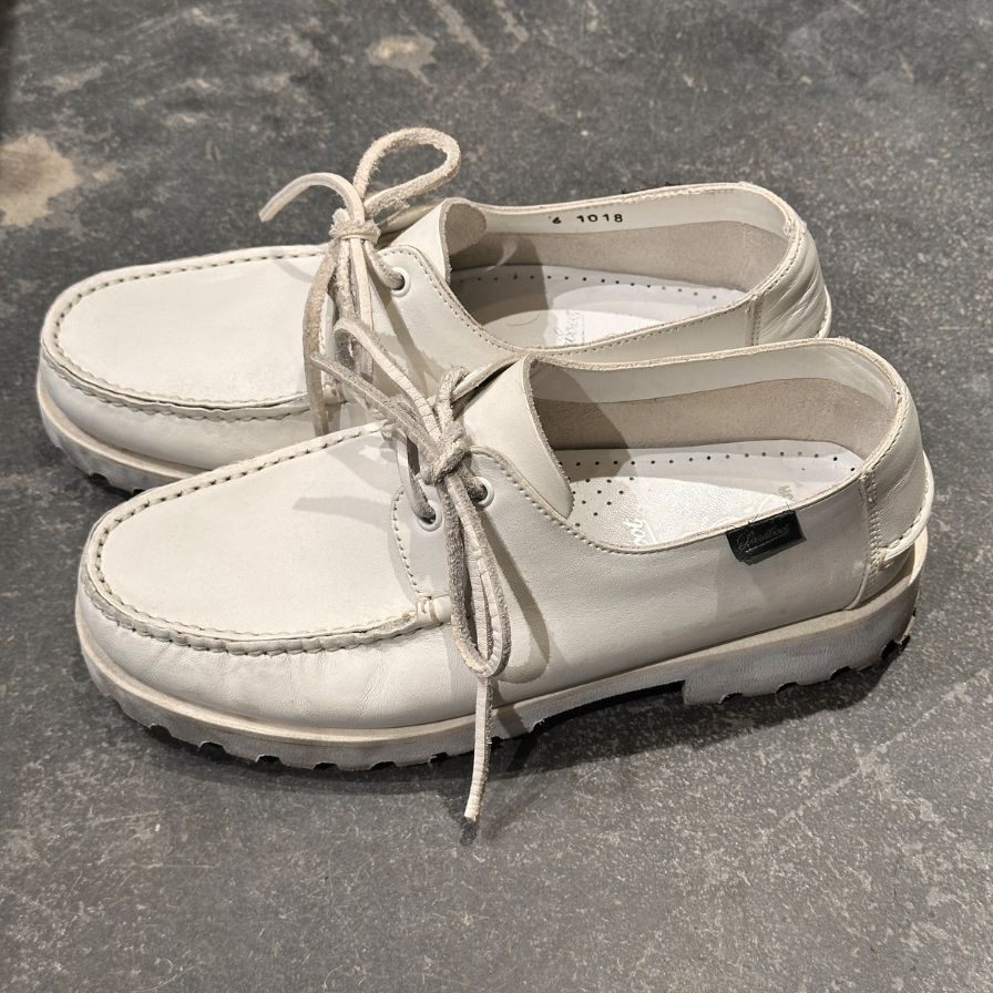 PARABOOT】パラブーツ デッキシューズ カーフ ホワイト（白） サイズ