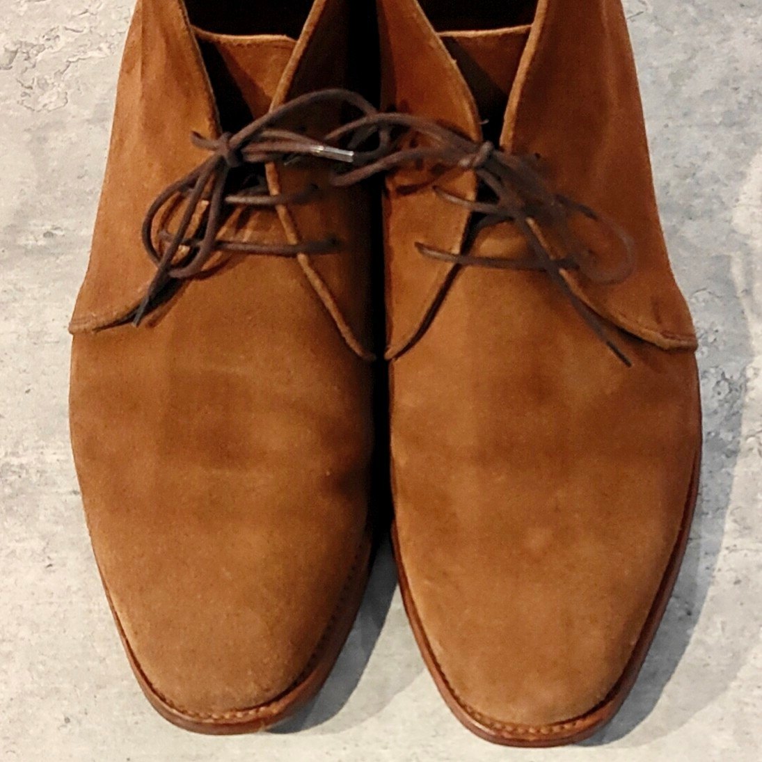 クロケット＆ジョーンズ製【NEW&LINGWOOD】ニュー&リングウッド  チャッカブーツ スエード ブラウン サイズUK7