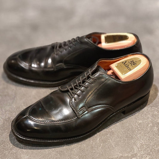 希少 使用数回 【ALDEN】オールデン レザーソウル別注 87150 Vチップコードバン ブラック サイズ US8.5D バリーラスト