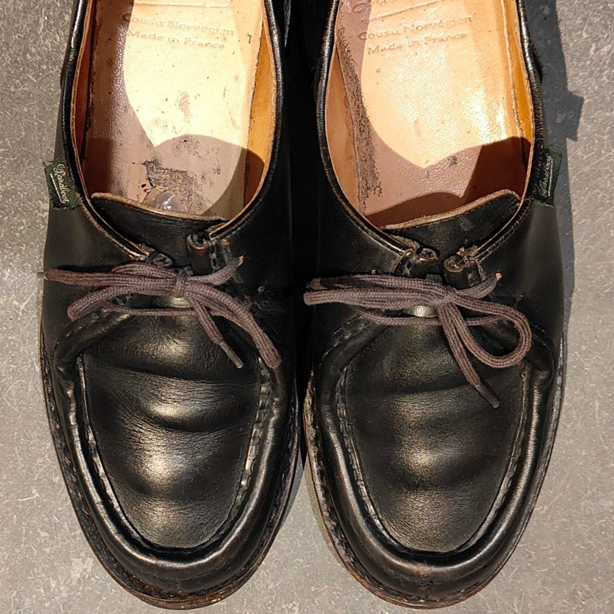 【PARABOOT】パラブーツ ミカエル チロリアン リスレザー ブラック サイズ41