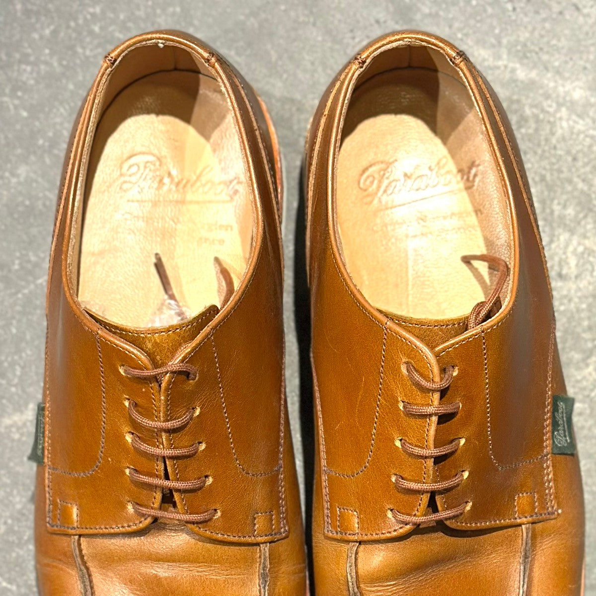 【Paraboot】パラブーツ シャンボード Uチップ 白ソール カーフ ブラウン サイズUK7F