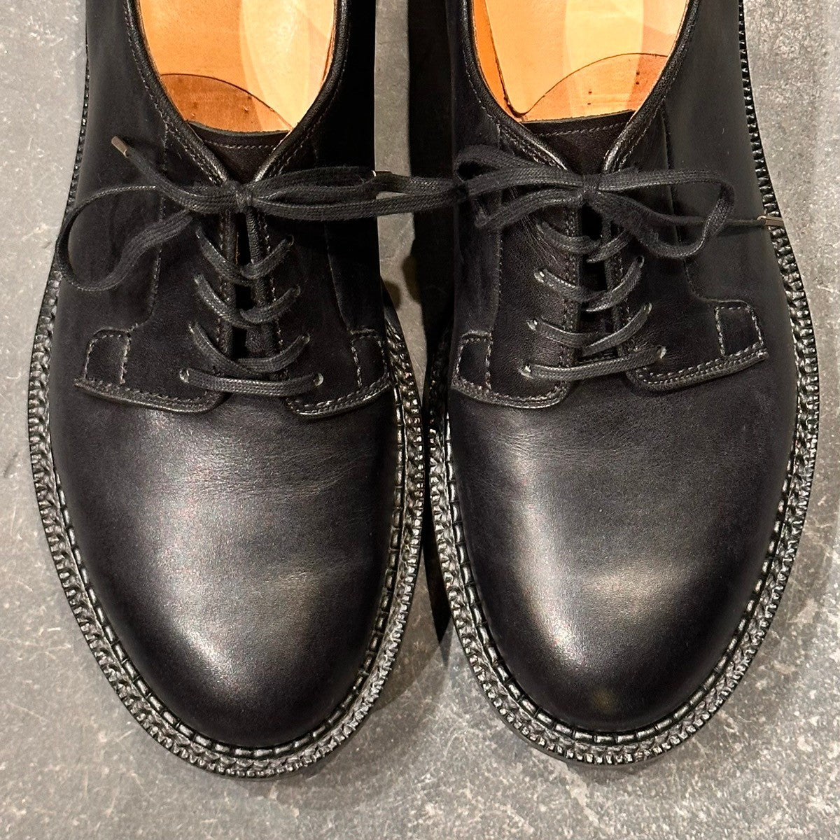 極美品【The Ruttshoes &Co.】ラッドシューズ 109 マイルス プレーントゥ カーフ ブラック サイズUS9 168Mラスト