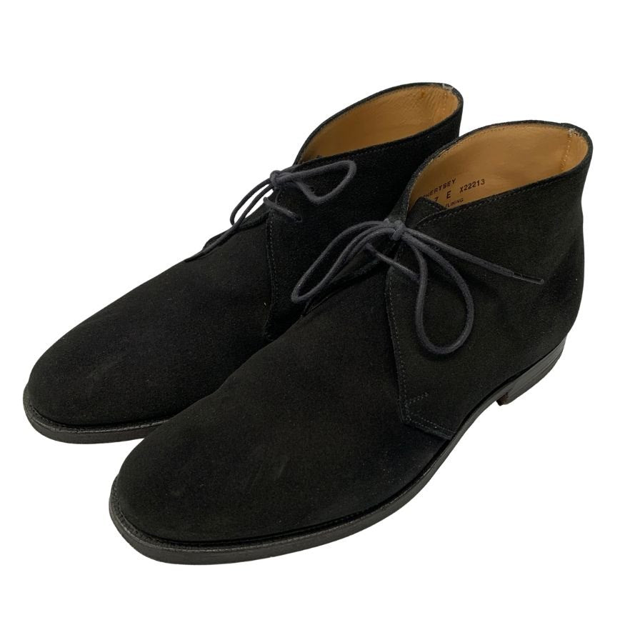 【CROCKETT&JONES】クロケット&ジョーンズ  ブーツ スエード ブラック（黒） サイズ UK7E ラスト