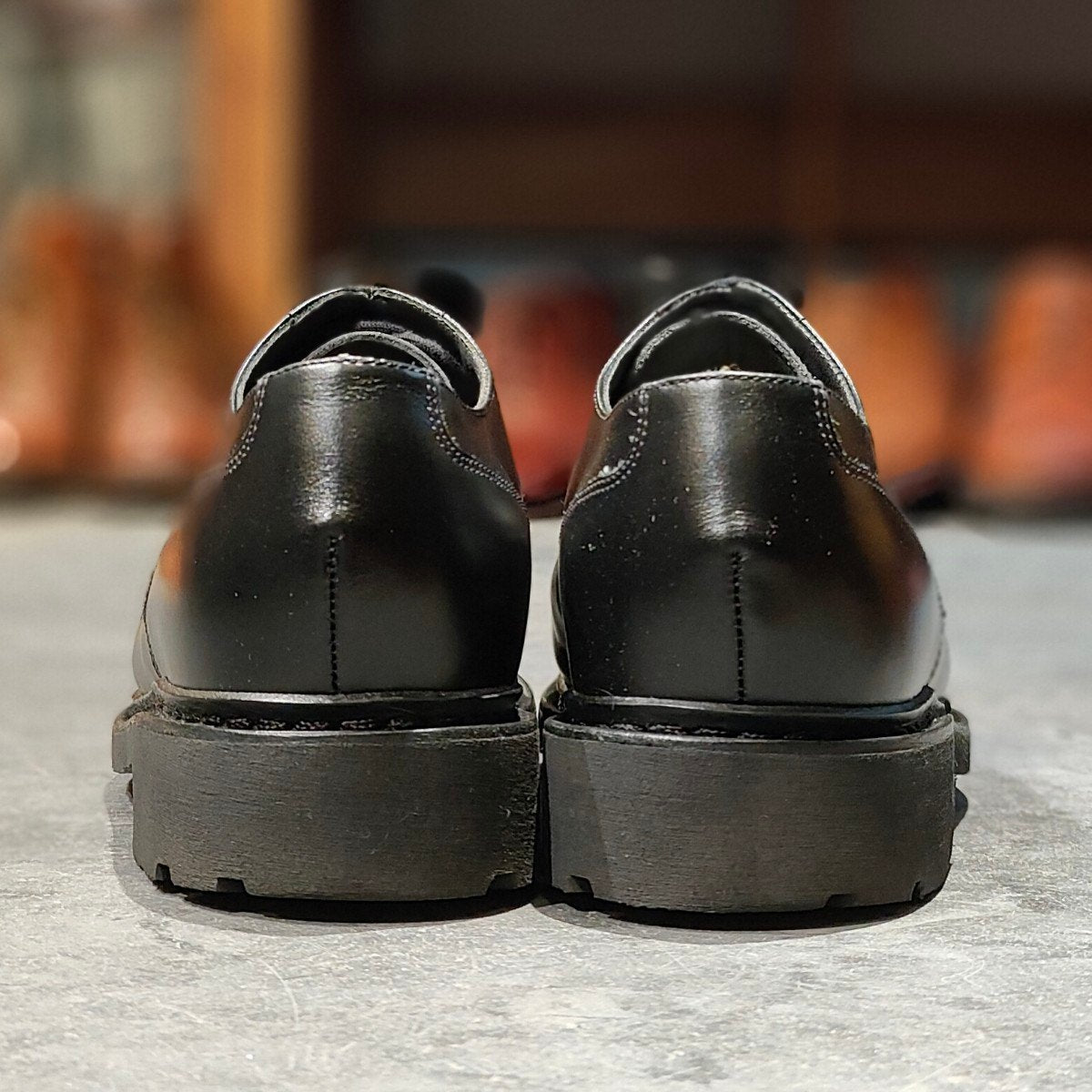 希少 極美品【Paraboot】パラブーツ エディフィス別注 シャンボード Uチップ カーフ ブラック サイズ UK6.5 参考定価￥96,800-