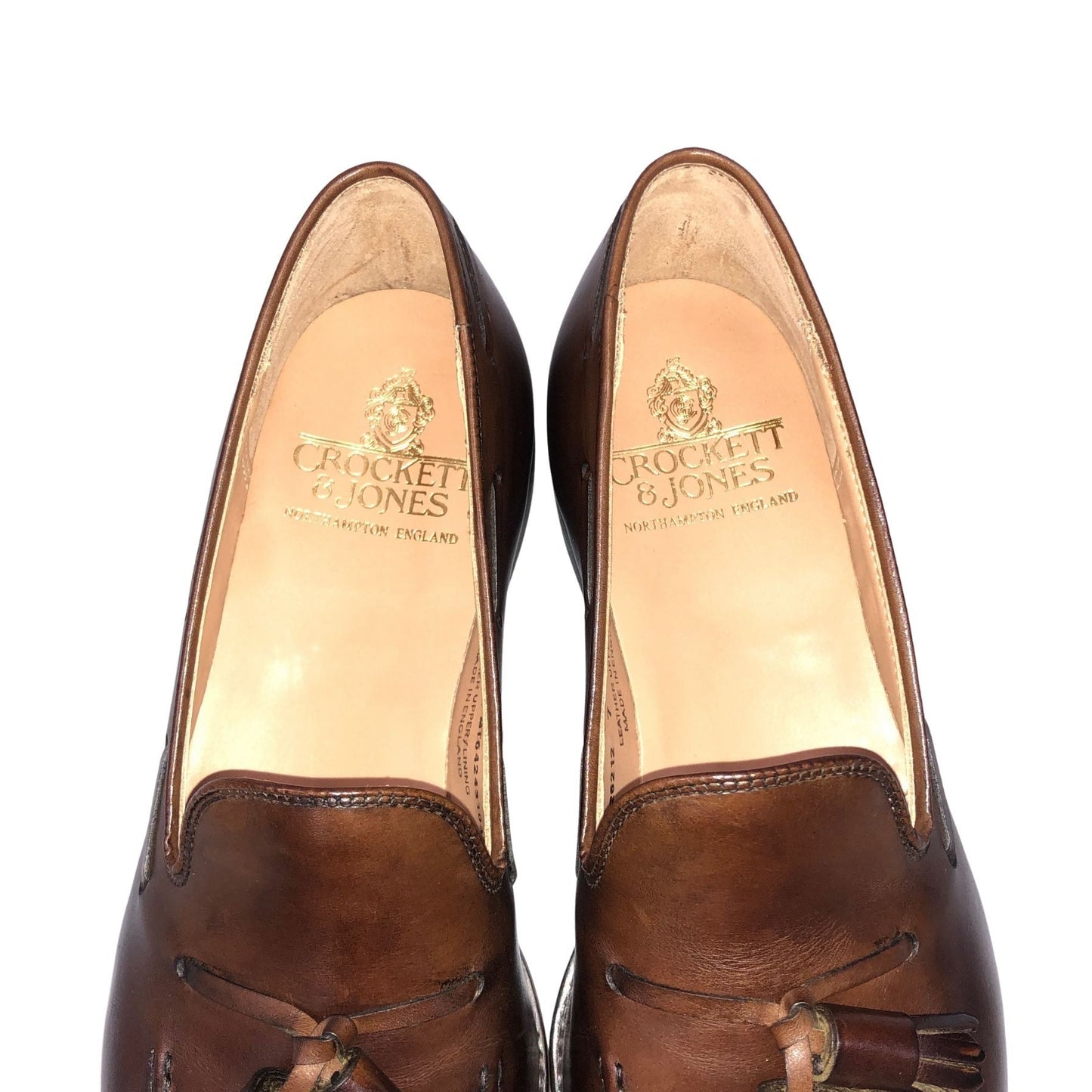 【CROCKETT&JONES】クロケット&ジョーンズ  ローファー カーフ ブラウン（茶系） サイズ 5E ラスト
