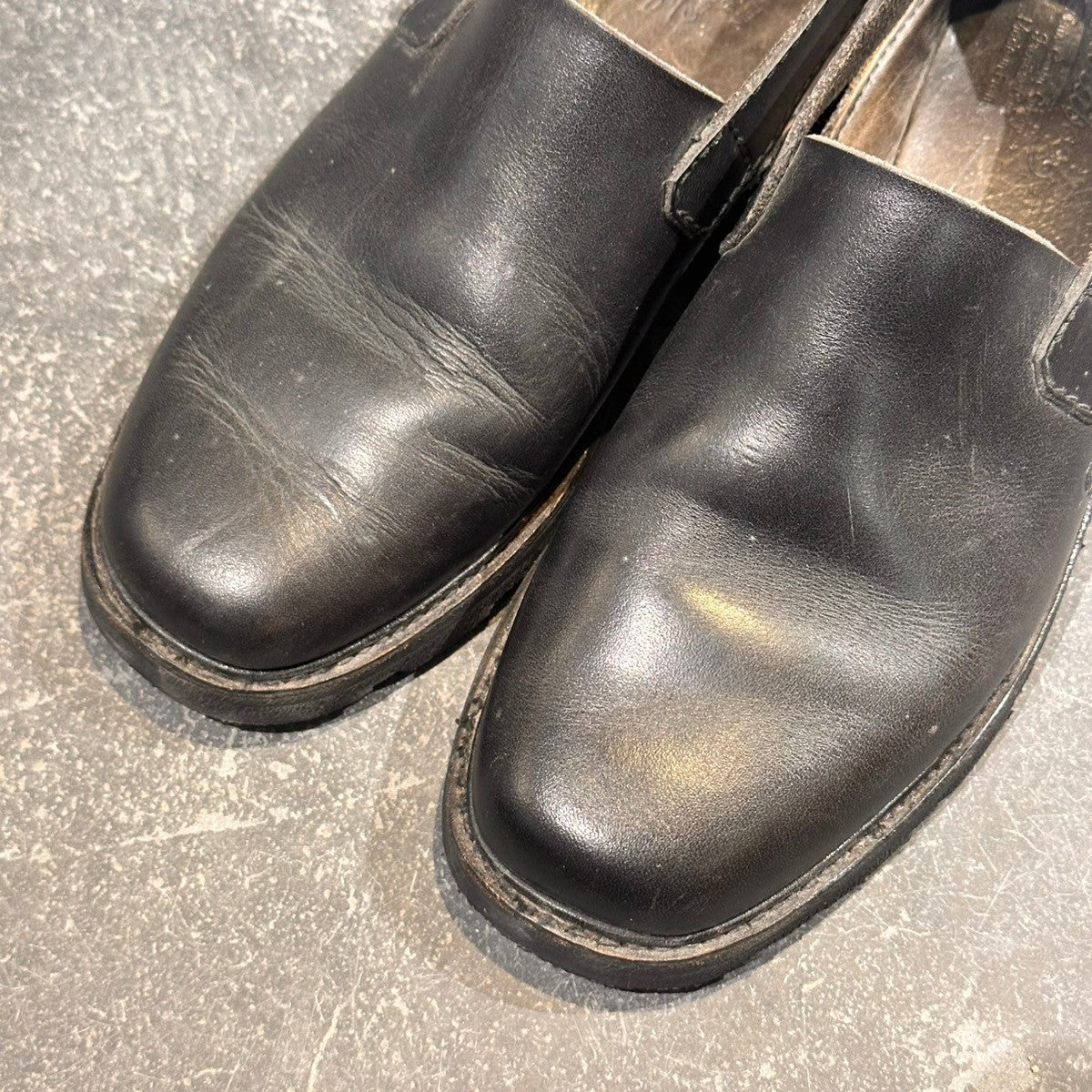 【Paraboot】パラブーツ  バックストラップサンダル カーフ ブラック サイズUK5