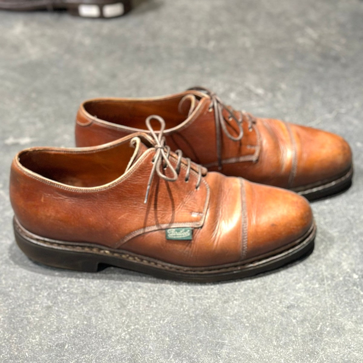 【Paraboot】パラブーツ ストレートチップ 537 アゼイ カーフ ブラウン  サイズ 8.5