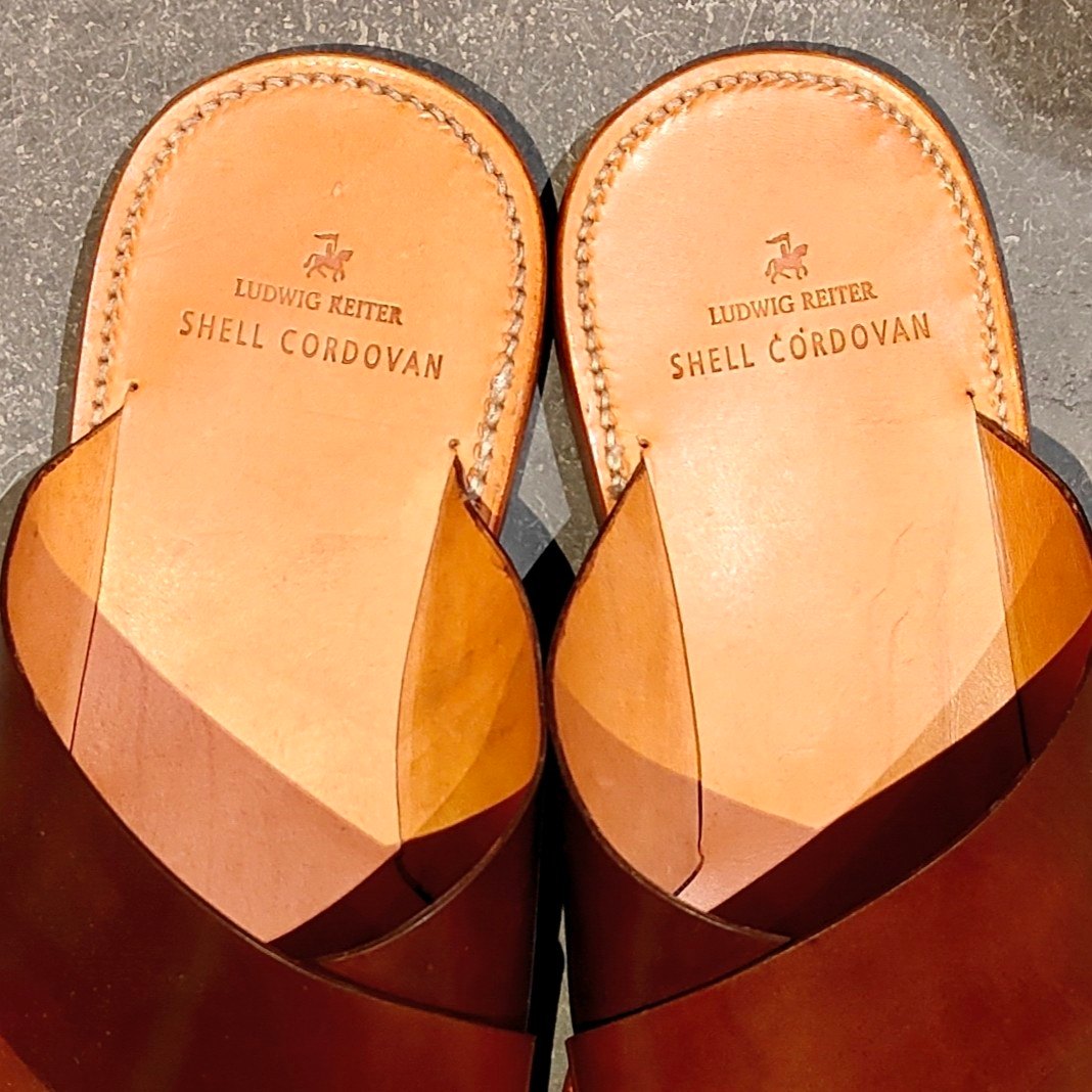 使用数回【LUDWIG REITER】ルーディックライター サンダル 1137 ホーウィン コードバン ブラウン サイズ40
