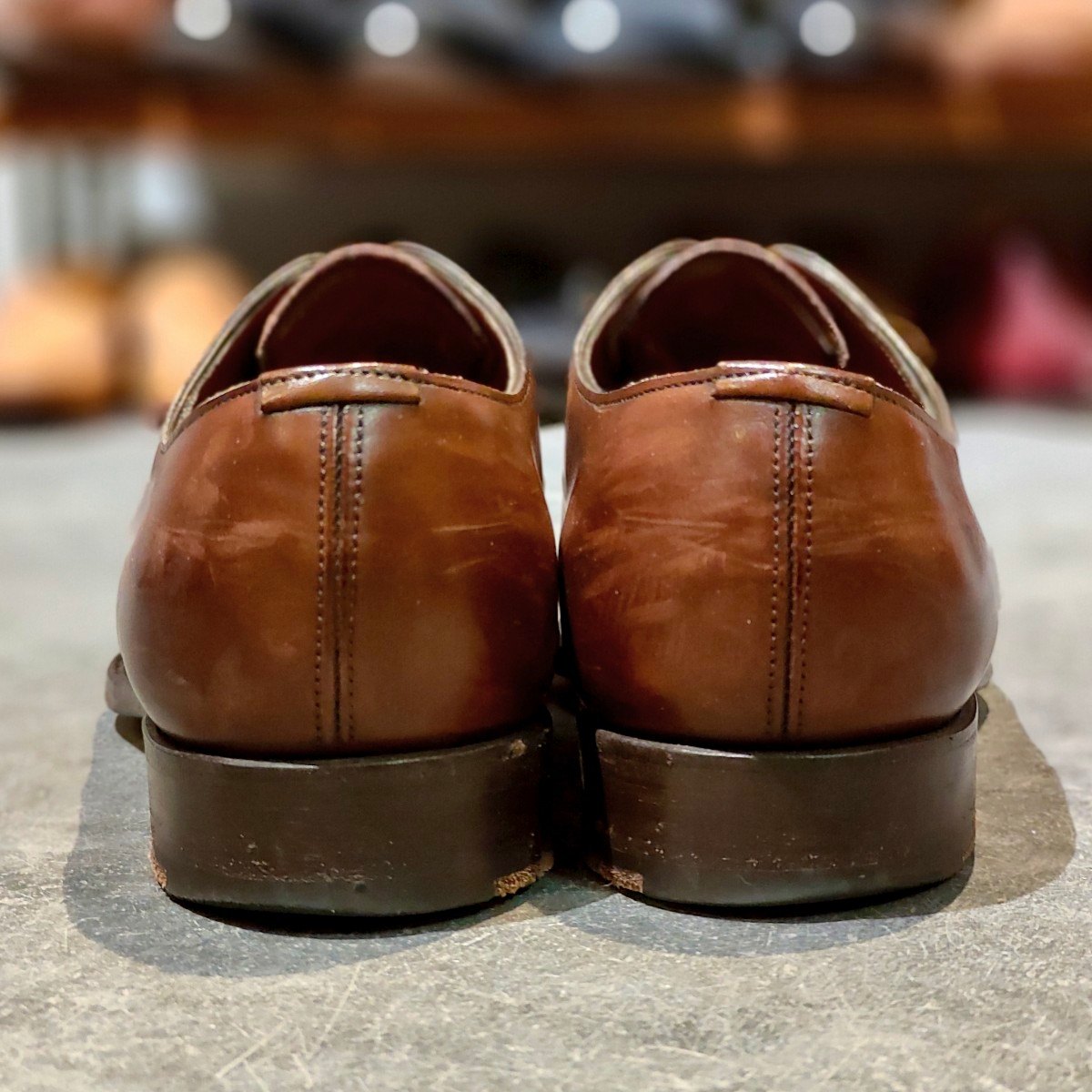 【EDWARD GREEN】エドワードグリーン チェルシー ストレートチップ ダークオークアンティーク サイズ UK6.5E 82ラスト 参考定価￥253,000-