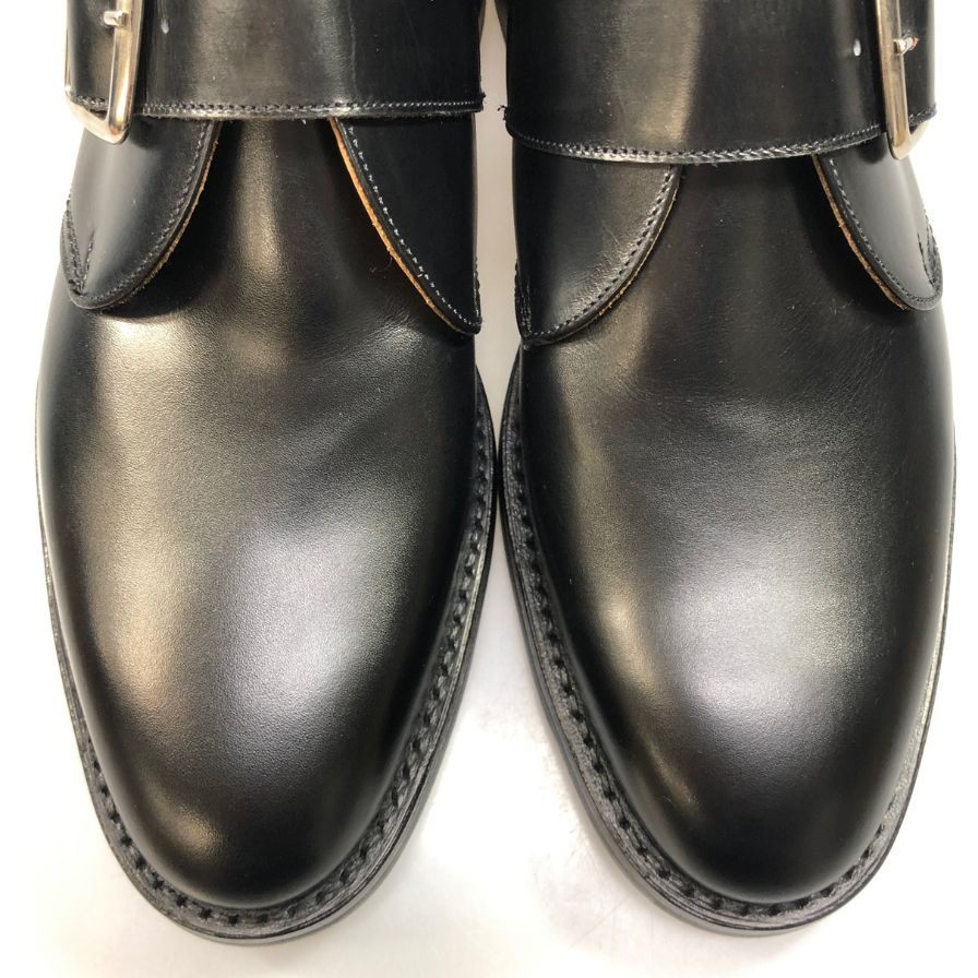 【Tricker's】トリッカーズ M7403 シングルモンク メンズ サイズ 7 ハーフ ブラック