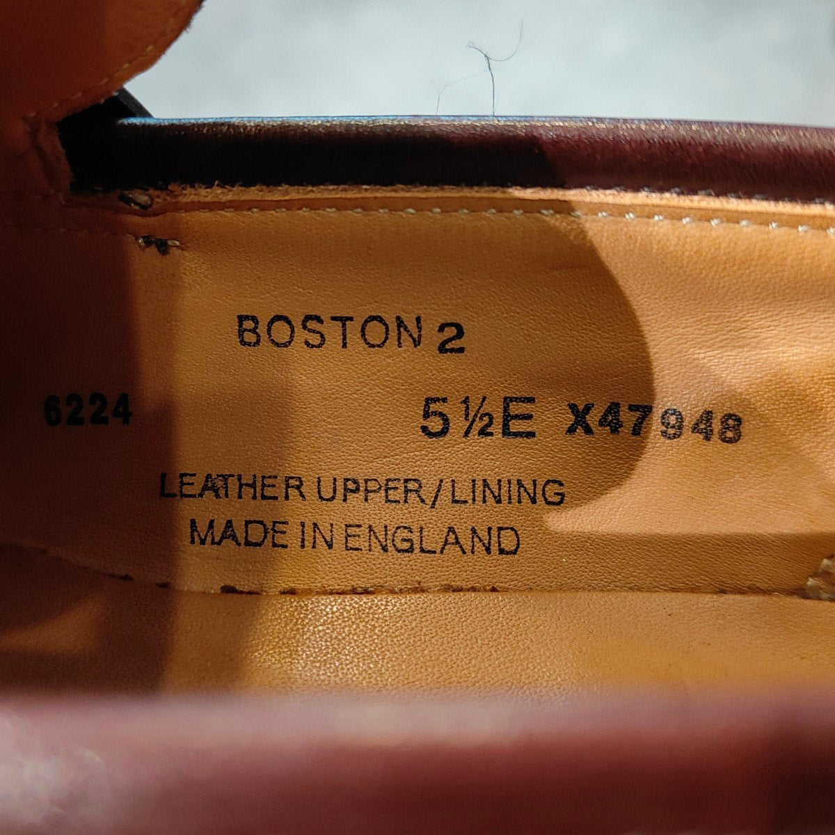 使用数回【Crockett&Jones】クロケット&ジョーンズ ボストン2 ローファー カーフ ダークブラウン サイズUK5.5E 376ラスト 参考定価￥127,600-
