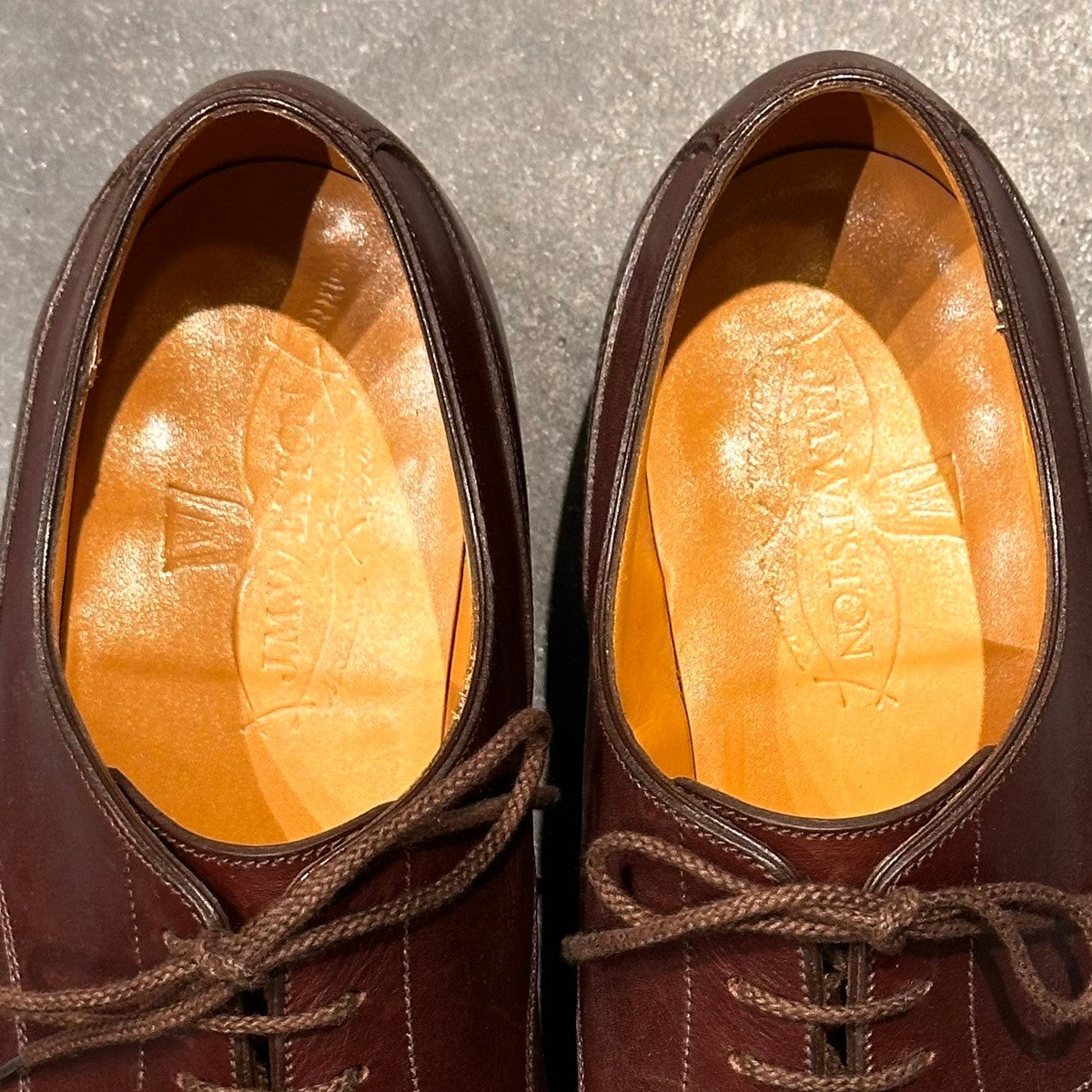 美品【J.M. WESTON】ジェイエムウエストン ゴルフ 641 Uチップ カーフ ブラウン サイズ5.5E 31ラスト