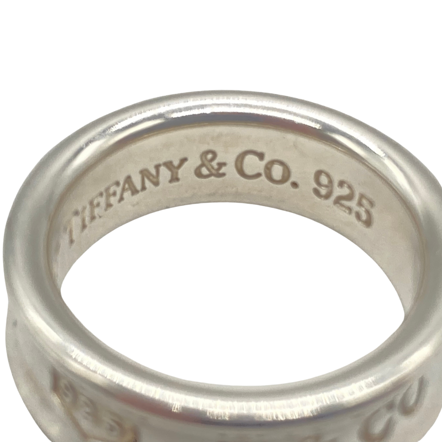 TIFFANY&Co. 【送料無料】 美品 Tiffany&Co. ヴィンテージ ティファニー ナロー シルバー ワイド リング 指輪 8.5号 1837 SV925 1997 ET23