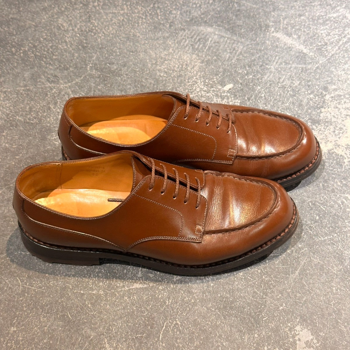 【J.M.WESTON】ジェイエムウエストン 641 ゴルフ Uチップ カーフ ブラウン サイズUK6D 31ラスト