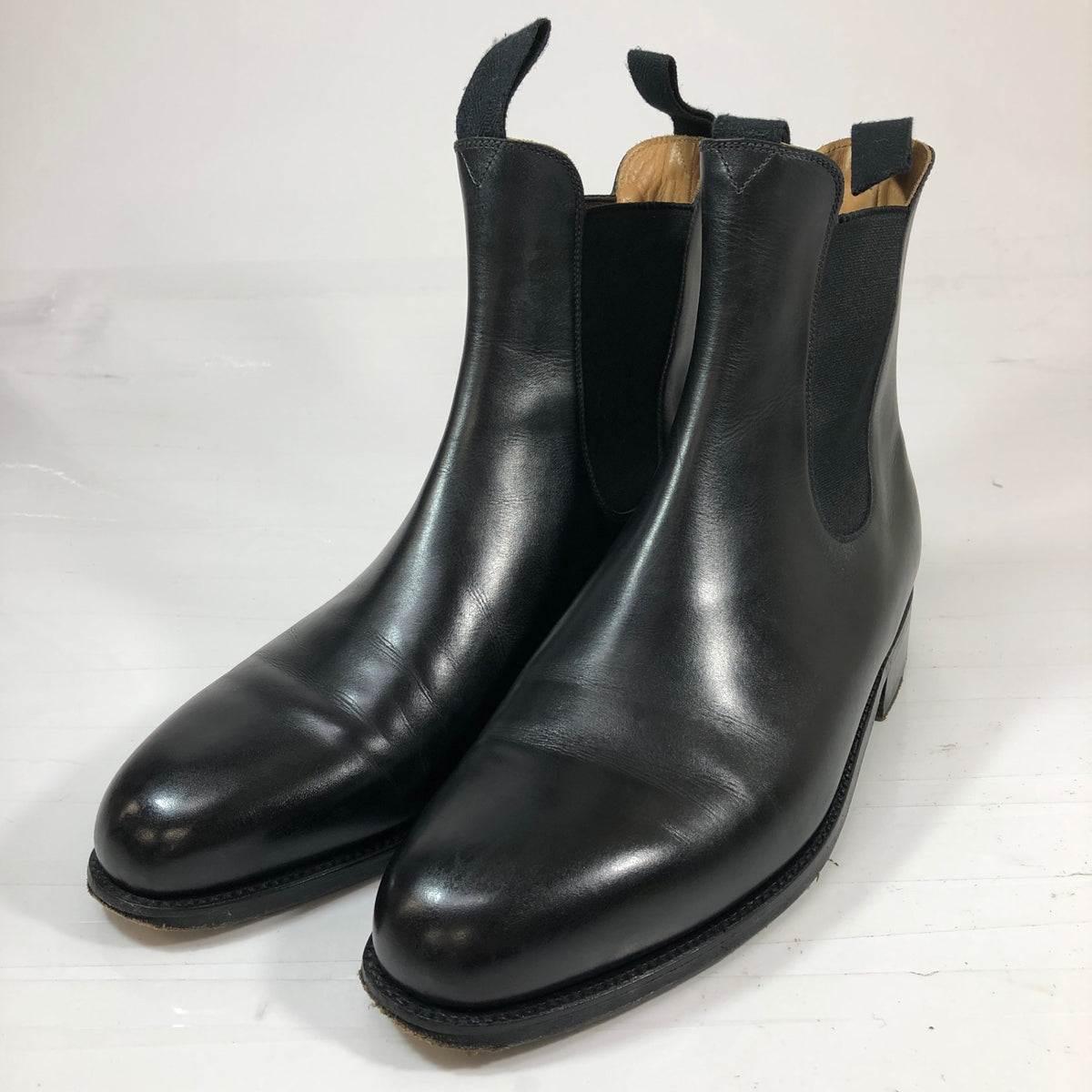 【J.M.WESTON】ジェイエムウエストン レザーシューズ サイドゴアブーツ チェルシーブーツ 705 ブラック サイズ7D メンズ J.M.WESTON