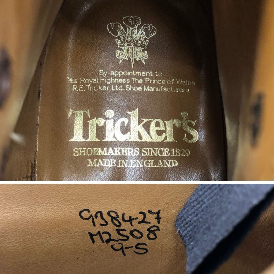 【Tricker’s】トリッカーズ M2508 ブーツ  ベージュ サイズ UK9 ラスト