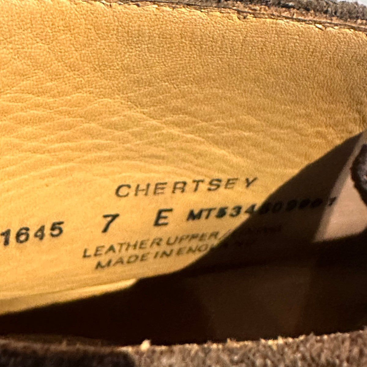 【CROCKETT&JONES】クロケット&ジョーンズ チャートシー チャッカブーツ スエード ブラウン サイズUK7E
