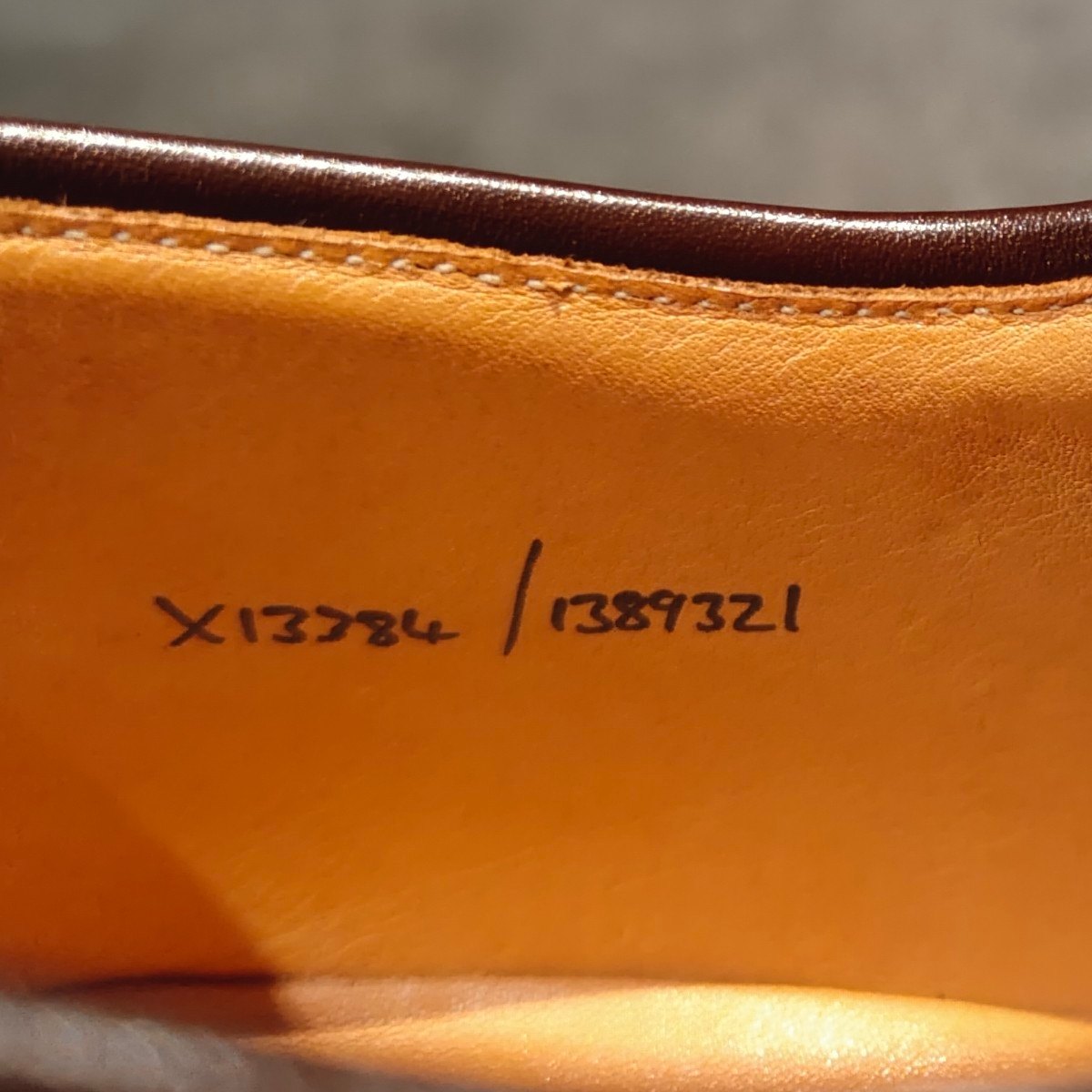 希少 美品【Ralph Lauren】ラルフローレン クロケット&ジョーンズ製  プレーントゥ コードバン  ダークブラウン サイズUK9E