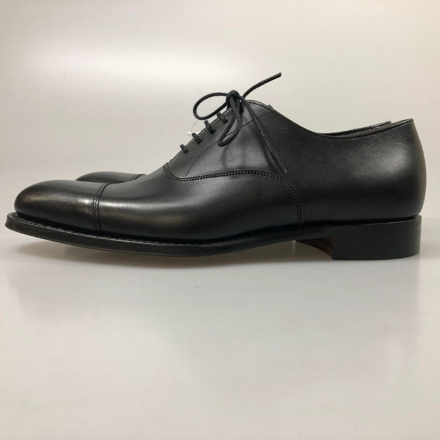 【JOSEPH CHEANEY】ジョセフチーニー レザーシューズ ライム ストレートチップ カーフ ブラック サイズUK6.5 LIME