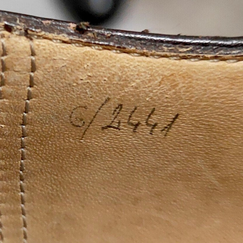 【Berluti】ベルルッティ ストレートチップ ステッチ カーフ グリーンパティーヌ サイズUK6