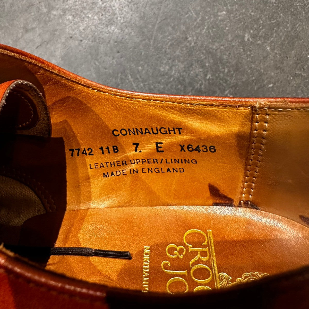 【CROCKETT&JONES】クロケット&ジョーンズ SUBS コノート ストレートチップ カーフ ブラウン サイズUK7E 379ラスト