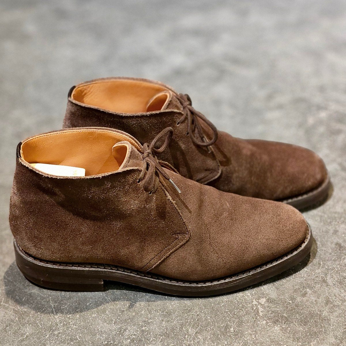 美品【Church's】チャーチ ライダー3 チャッカブーツ スエード 4都市 ブラウン サイズUK5F 81ラスト参考定価￥165,000-