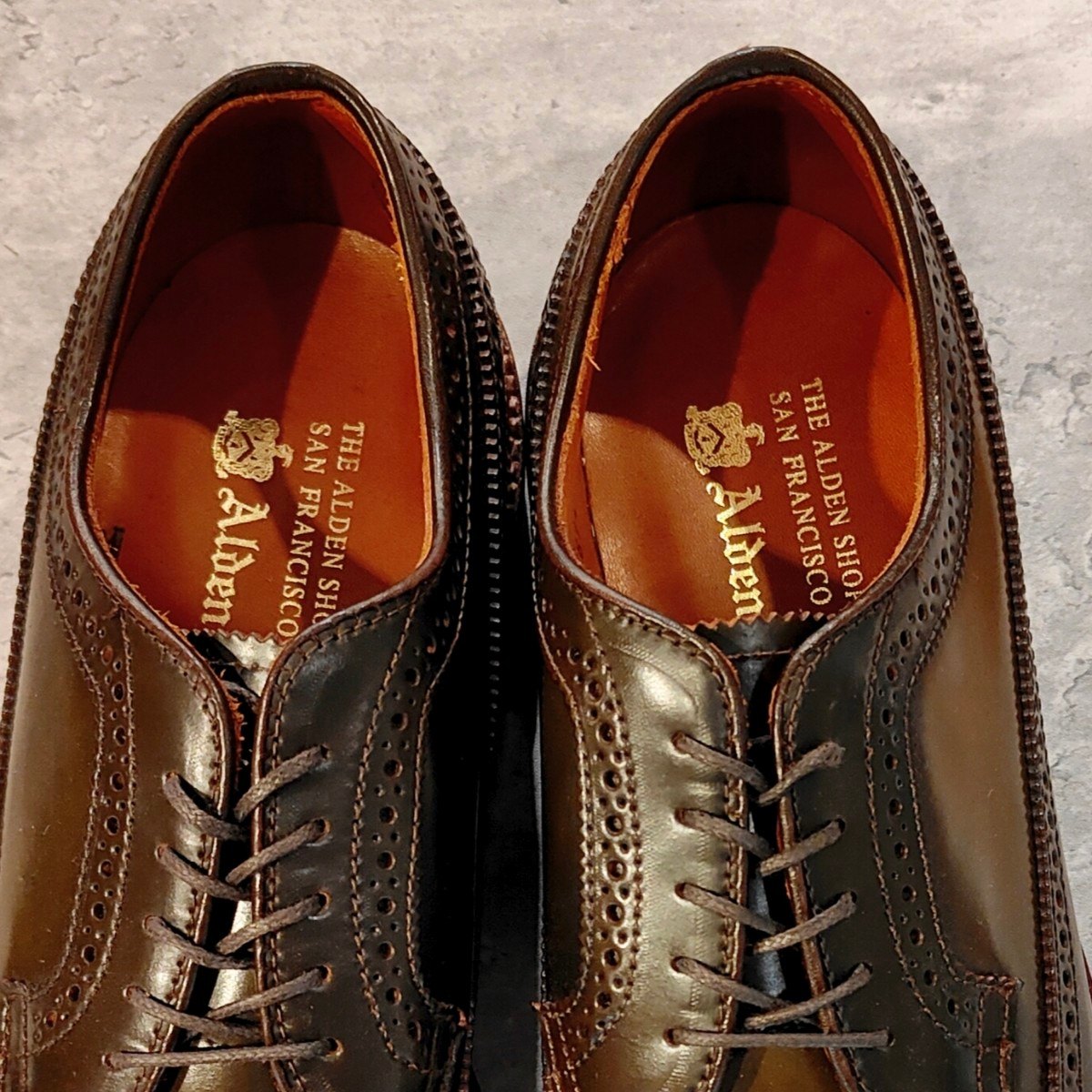 希少 未使用 【ALDEN】オールデン 97894 LWB コードバン シガー サイズ US10.5D バリーラスト