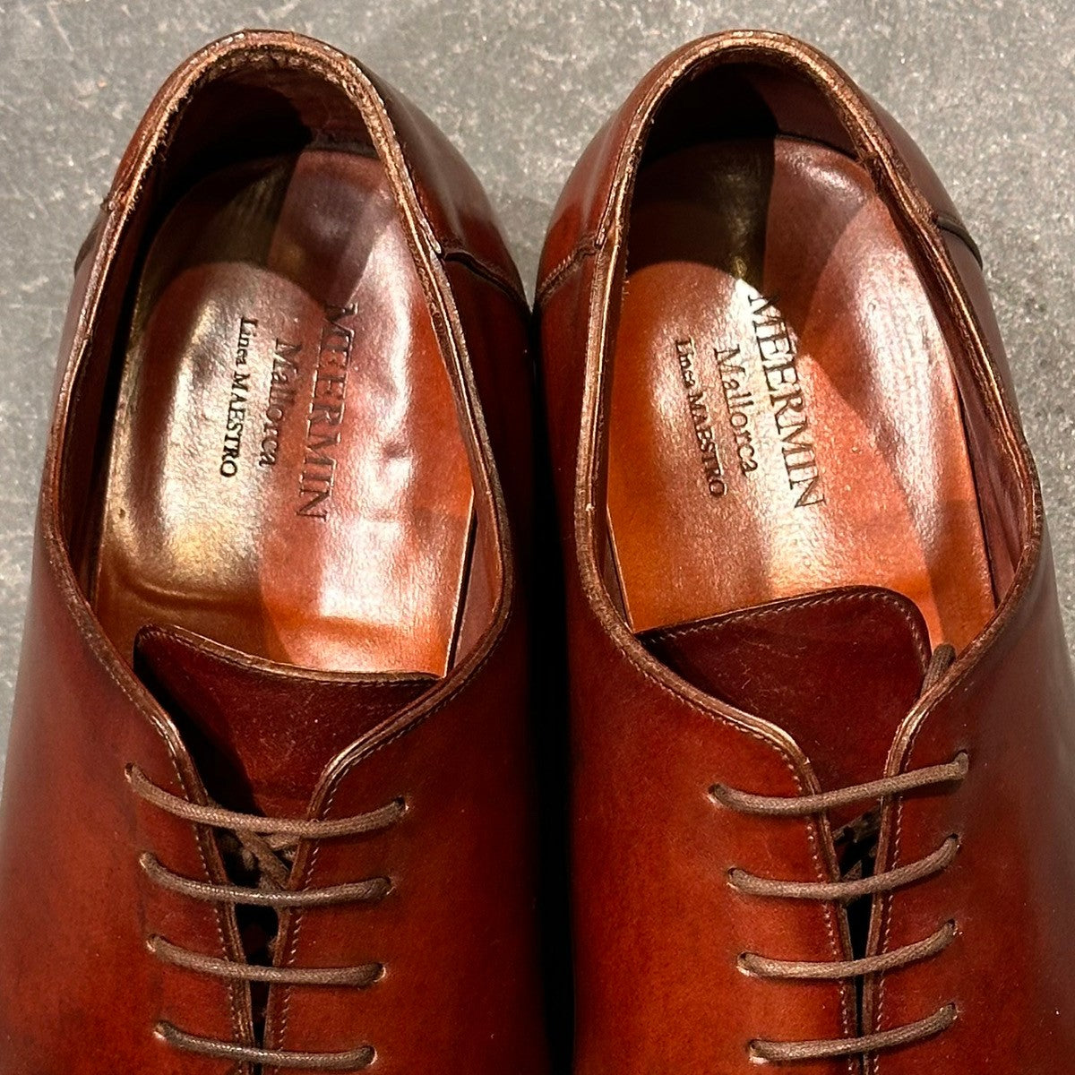 【MEERMIN】メルミン ホールカット コードバン バーガンディ サイズUK6