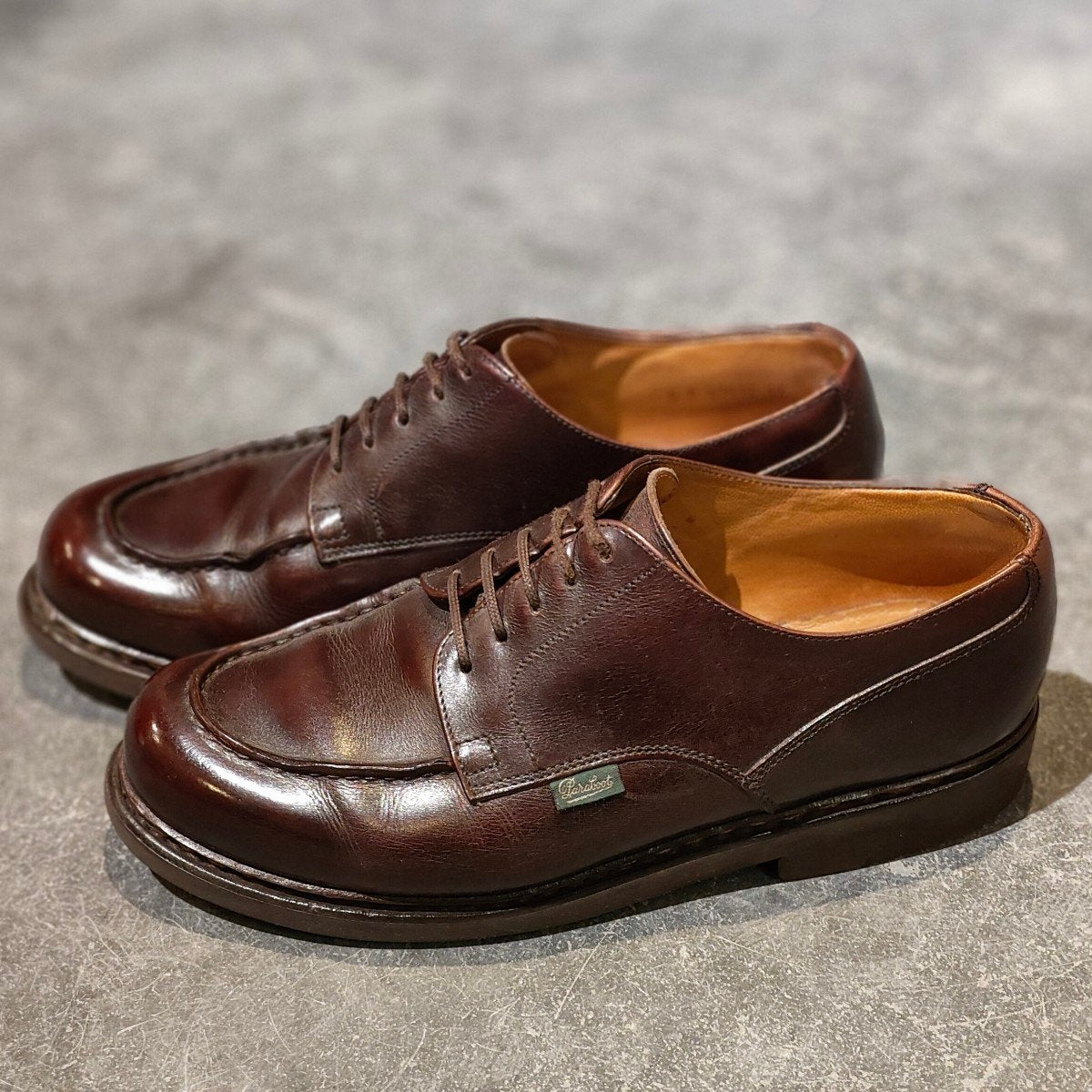 【Paraboot】パラブーツ シャンボード Uチップ リスレザー カフェ サイズ UK8 参考定価￥96,800-