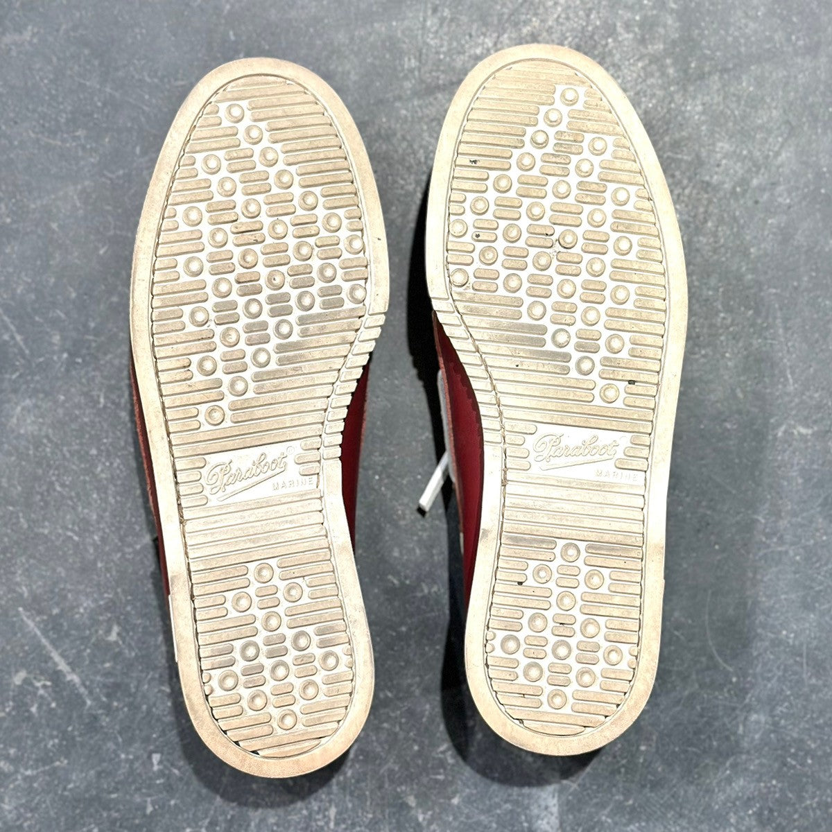 【PARABOOT】パラブーツ 0510 レザーデッキシューズ カーフ バース バーガンディ サイズUK7