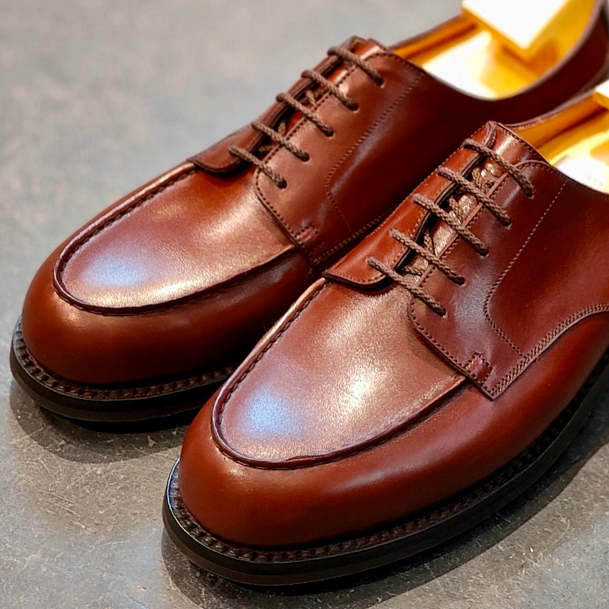 希少 新品未使用 【J.M.WESTON】ジェイエムウエストン 641 ゴルフ Uチップ ボックスカーフ レッドエトラスコ サイズ UK9C 31ラスト 参考定価￥176,000-