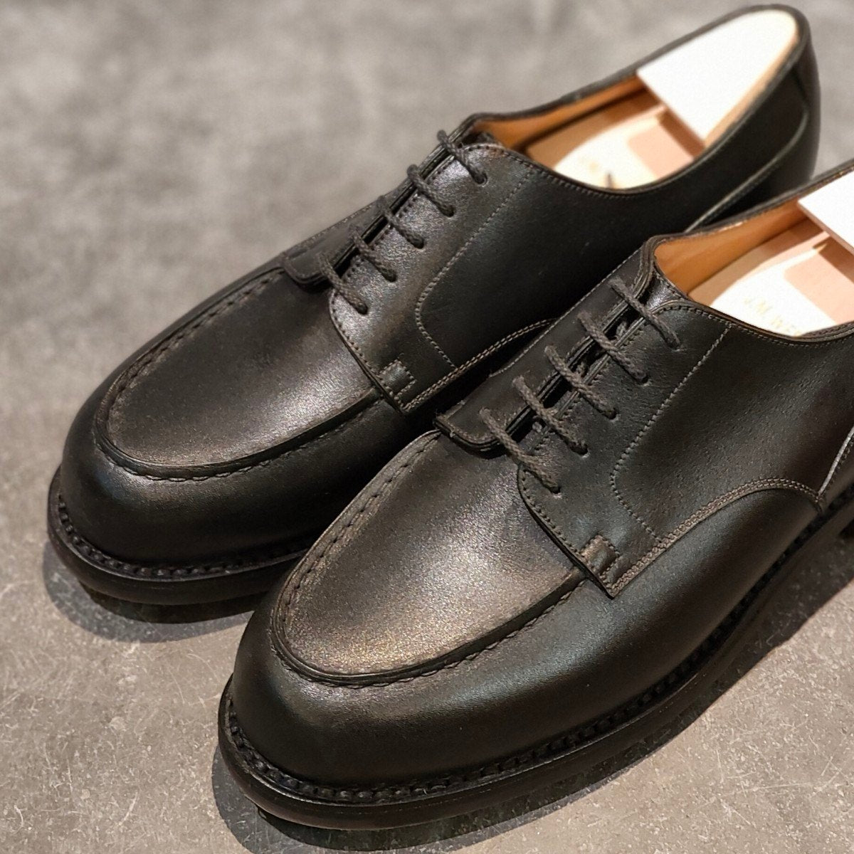 希少 使用数回 【J.M.WESTON】ジェイエムウエストン 641 ゴルフ Uチップ ロシアンカーフ ブラック サイズ UK6.5D 31ラスト 参考定価￥209,000-