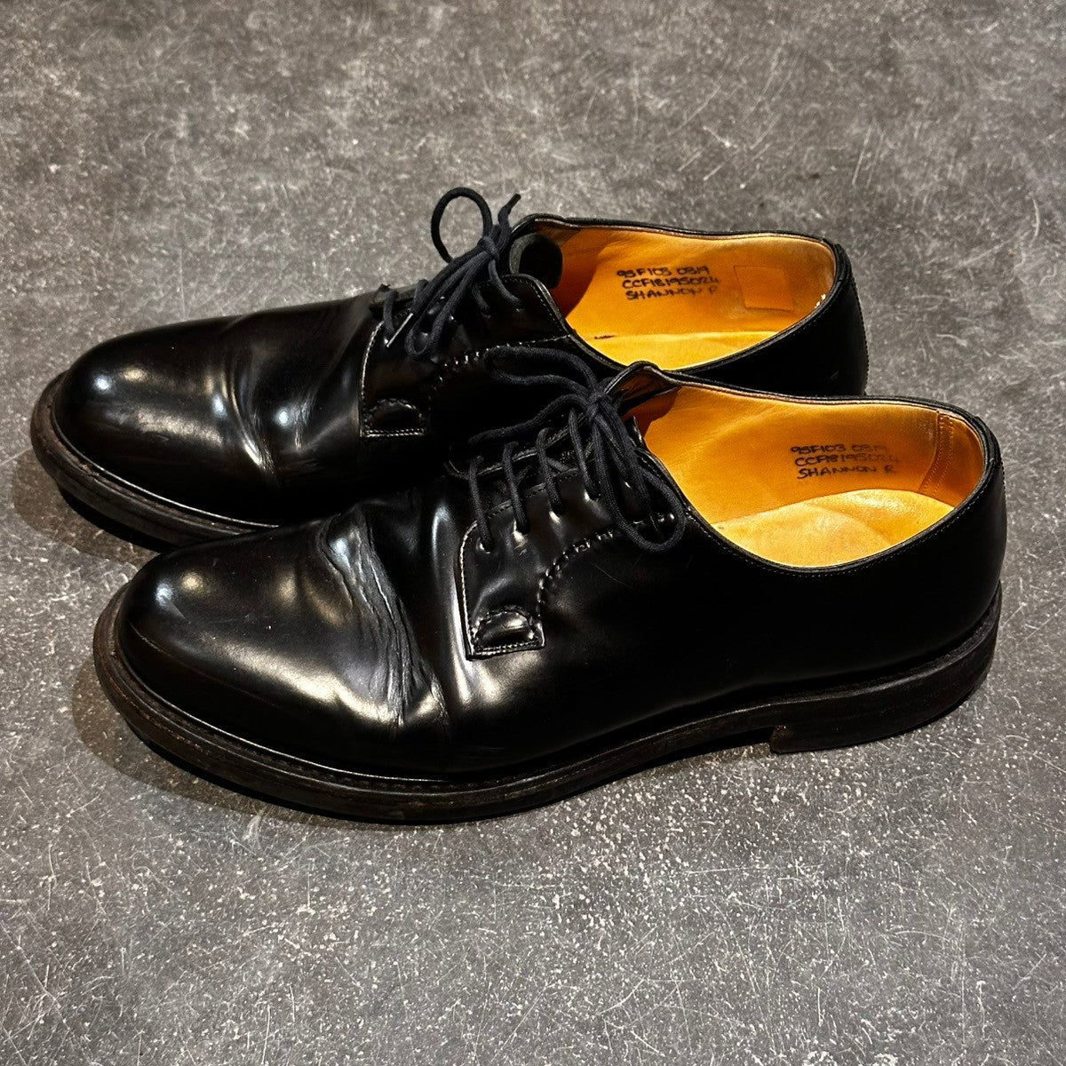 【Church's】チャーチ シャノン プレーントゥ ポリッシュドバインダーカーフ ブラック サイズUK95F 103ラスト