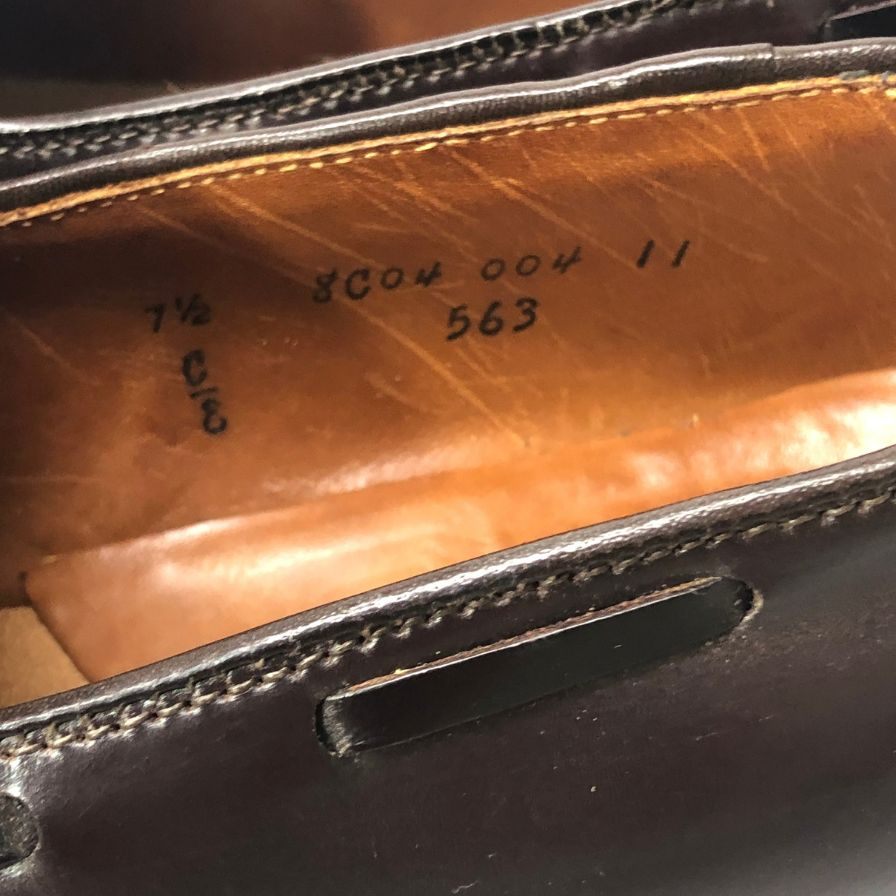 【ALDEN】オールデン 563 コードバン タッセルローファー バーガンディ US7.5D メンズ