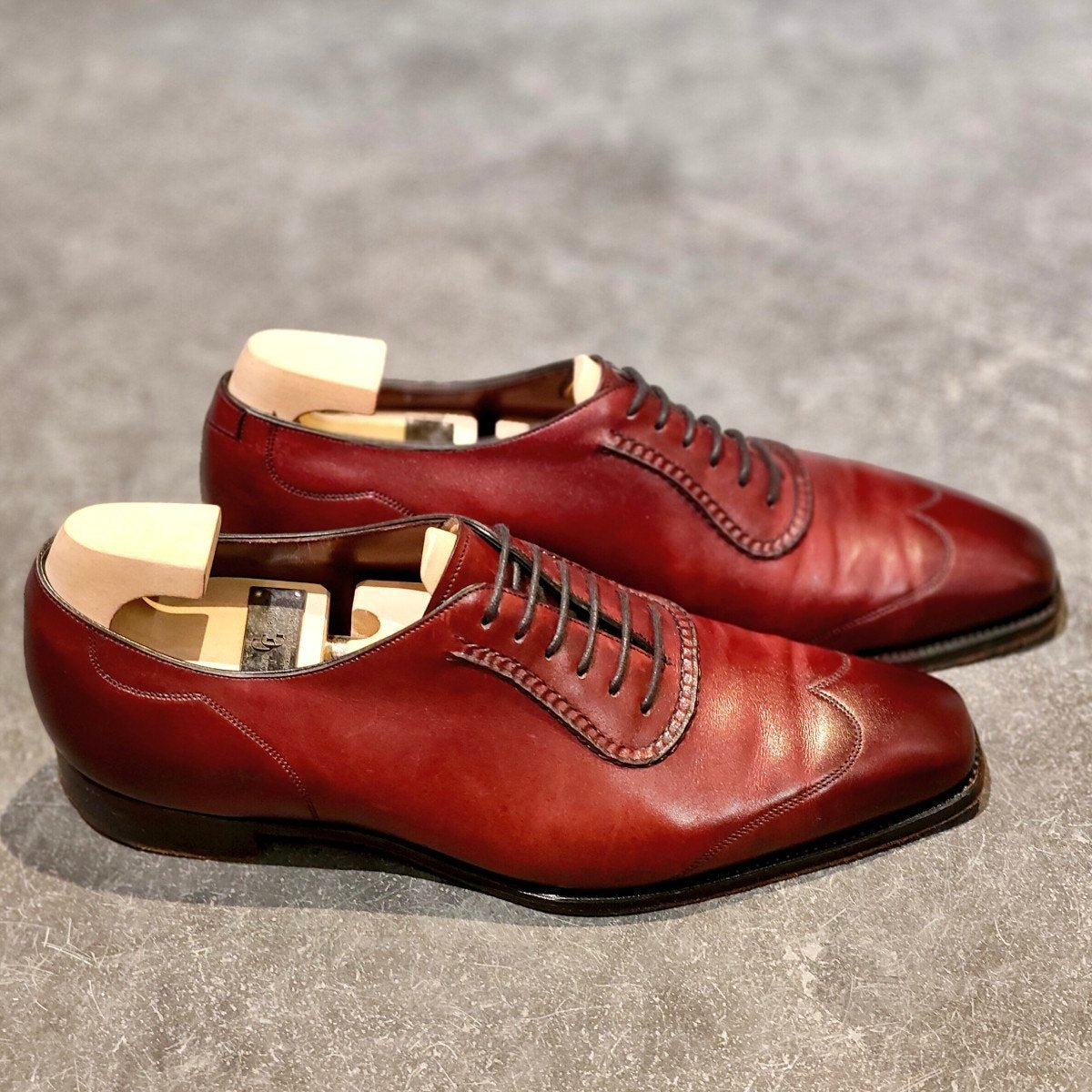 極美品【GAZIANO&GIRLING】ガジアーノ&ガーリング ウエストバリー  ウイングチップ バーガンディ サイズ UK8E TG73ラスト
