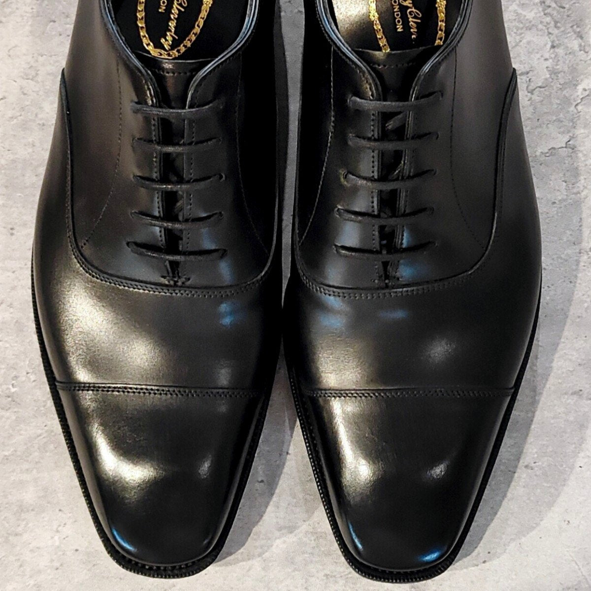 未使用品【ANTHONY CLEVERLEY】アンソニークレバリー BODIE ストレートチップ カーフ ブラック サイズUK8E